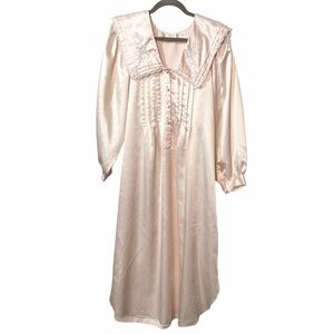 Vintage Aria Liquid Satin Pink Nightgown